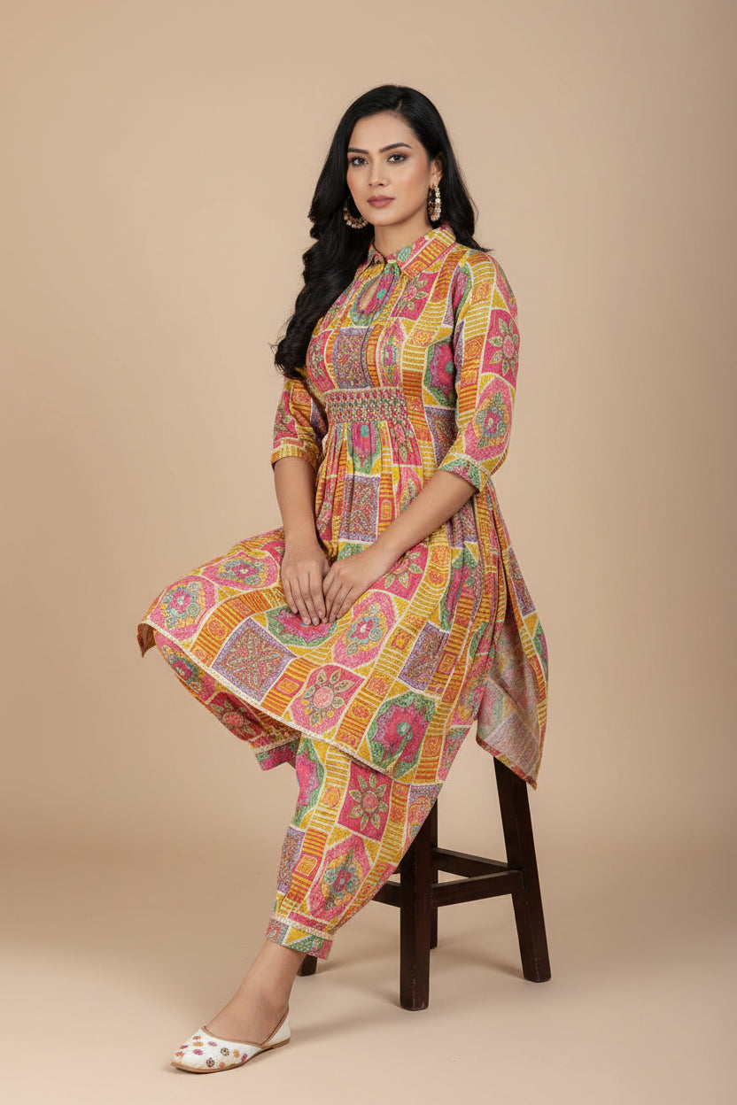Festive Wear Multi color Stylish Salwar Kameez and Dupatta